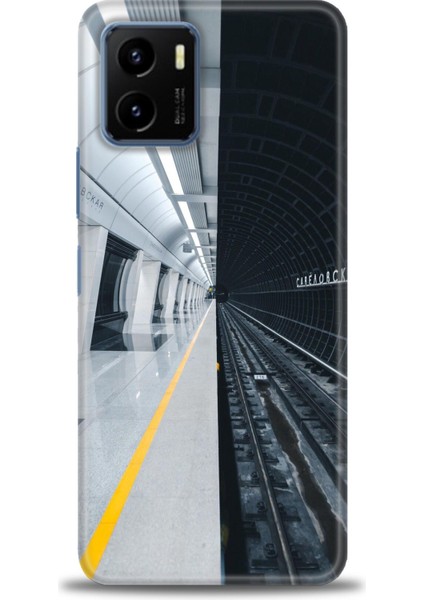 Vivo Y21 Kılıf Hd Baskılı - Metro Station + 9h Nano Ekran Koruyucu