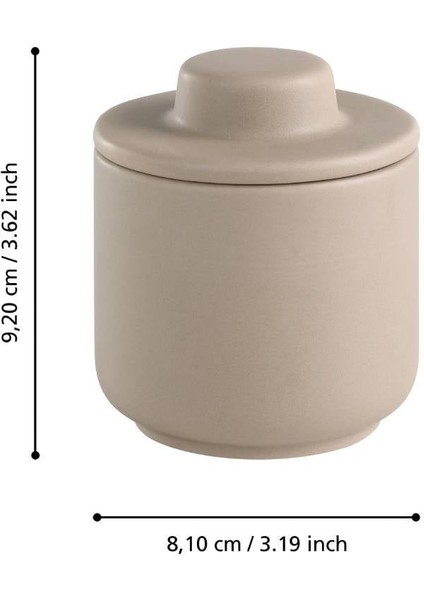 426557 "kalının" 9,2cm Yüksekliğinde 8,1cm Çapında Kapaklı Kap indirimleri