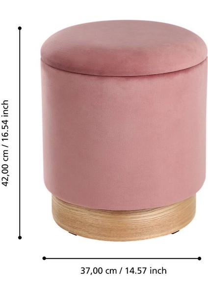 424031 "mashıke" Pembe 2'li Set Puf 42CM Yüksekliğinde 37CM Çapında modelleri