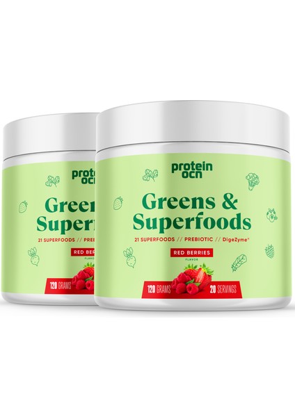 Greens & Superfoods - Red Berries - 120 gr x 2 Adet