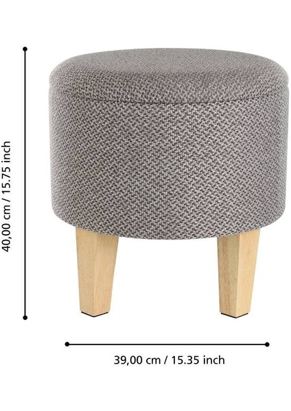 424033 "mashıke" Kahverengi Puf 40CM Yüksekliğinde 39CM Çapında modelleri