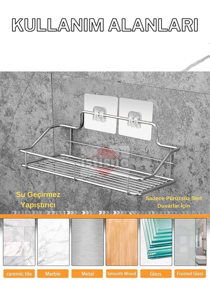 18 Adet Süper Güçlü Şeffaf Çerçeve Askısı Lekesiz Duvar Yapışkanı Mutfak Banyo Raf Tutucu Aksesuarı