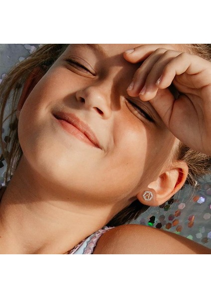 Laatikui Damızlık Küpe Kızlar Için S925 Gümüş 14K Altın Kaplama Kübik Zirkonya Küpe (Yurt Dışından) indirimleri