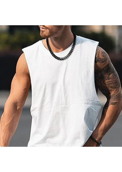 Laatikui Collares De Cadenas Cubanas De Miami De Acero Inoxidable Pesado De 9 mm Collar De Cadena De Eslabones Curb Cool Hip Hop Para Hombres - Mujeres, 20" (Yurt Dışından)