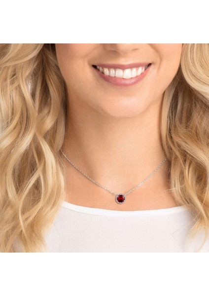 Laatikui Collar De Cadena De Plata De Ley 925 Con Piedra Natal De Corte Cuadrado, Collar Con Colgante De Cristal De Diamante Blanco De Abril Para Mujeres Y Niñas (Yurt Dışından)