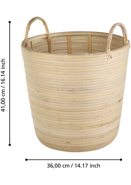 426513 "naraha" Doğal Ahşap Sepet 41CM Yüksekliğinde 36CM Çapında modelleri