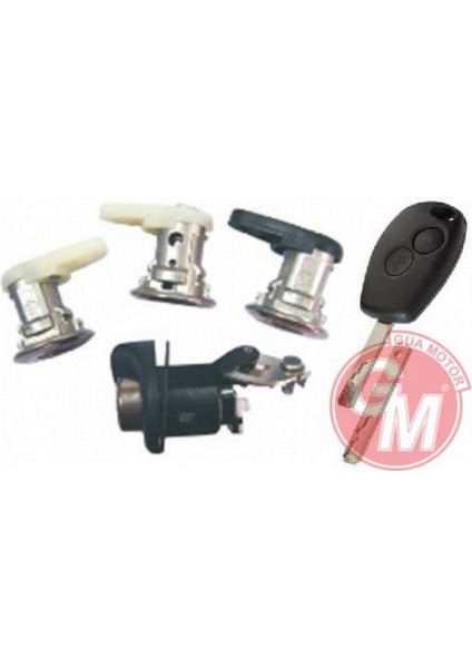 Kapi Kiliti Fişek Tk 4 Lü Set Kumandali Anahtar Ile Renault D.logan 2007- 13