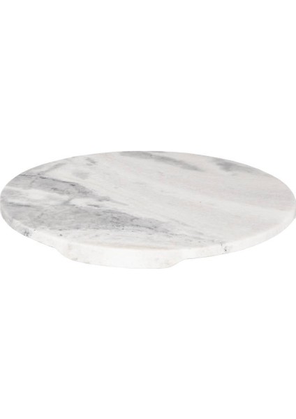 427445 "Sıayan" Dekoratif Mermer Sunum Tepsi 30cm Çapında