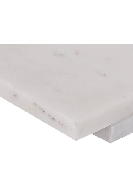 427257 "Sıayan" Dekoratif Mermer Sunum Tepsi 25cm Uzunluğunda 15cm Genişliğinde Beyaz fiyatları