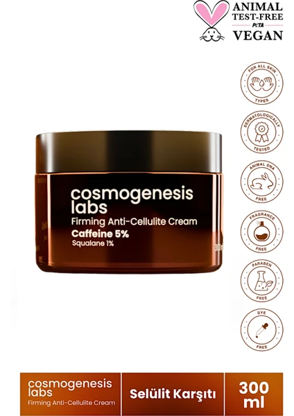 Cosmogenesis Labs & Çatlak Selülit tı Body Krem 300 ml Bölgesel