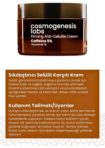 & Çatlak Selülit tı Body Krem 300 ml Bölgesel