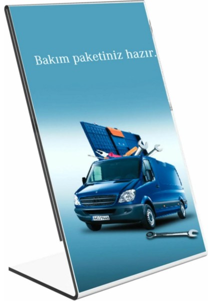 Vkf Renzel (5 Adet)Akrilik Broşürlük Dikey L Stand A6 10.5*14.8 cm Föylük Pleksi Reklamlık Fiyatlık