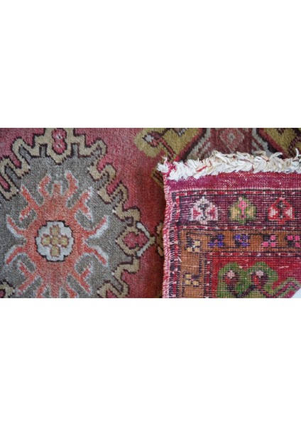 48X91 cm Küçük Boy El Dokuma Yün Kilim Banyo ve Mutfak Için Kilim