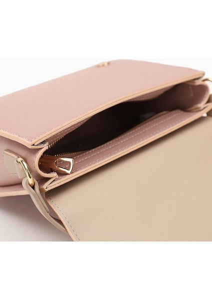 PUDRA VİZON Toka Tasarımlı Omuz Çantası fırsatları
