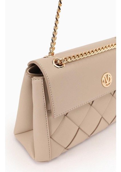 VİZON Baklava Desen Zincirli Omuz Çantası modelleri