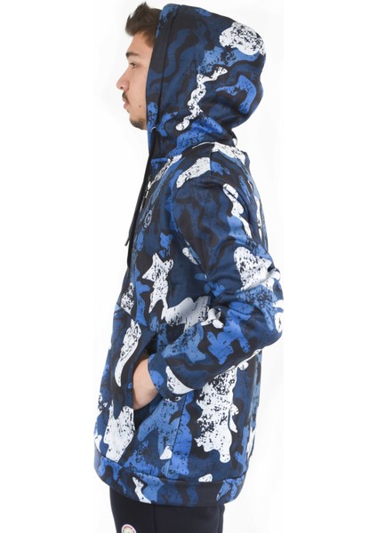 Süblime Baskılı Fermuarlı Kapşonlu Sweatshırt fırsatları