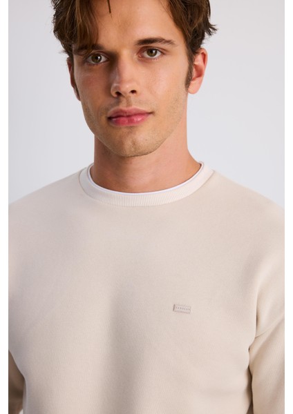 Çift Yaka Comfort Sweatshirt
