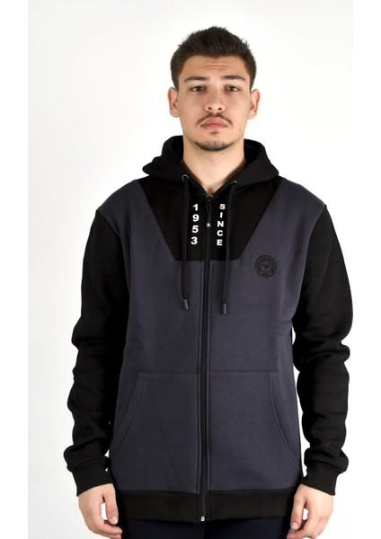 Iki Renkli Fermuarlı Sweathırt