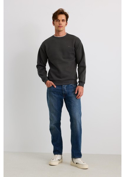 Çift Yaka Comfort Sweatshirt