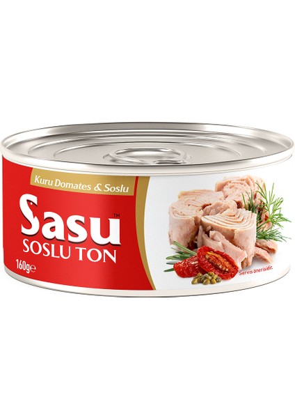 Kuru Domatesli & Soslu Ton Balığı 24X160G Bütün Dilim