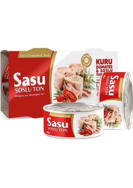 Kuru Domatesli & Soslu Ton Balığı 24X160G Bütün Dilim