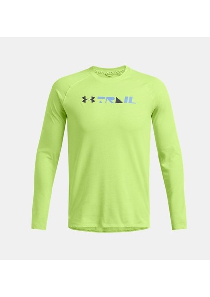 Erkek Ua Trail Run Graptic Uzun Kollu Tişört 1386707-304 modelleri