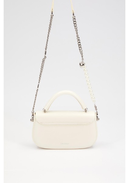 Beyaz İnci Askılı Omuz Çantası indirimleri