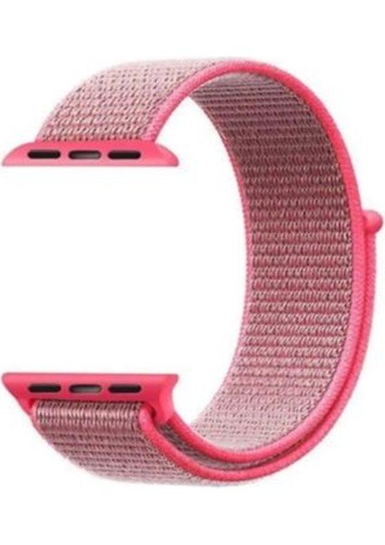 Apple Watch 10 42MM Kordon Kayış Kumaş Cırtlı