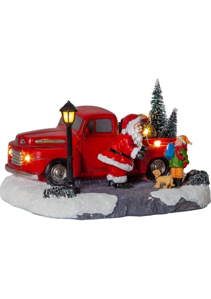 992-34 "merryvılle" Renkli Ledli 12CM Yüksekliğinde 20CM Uzunluğunda Dekoratif Aydınlatma