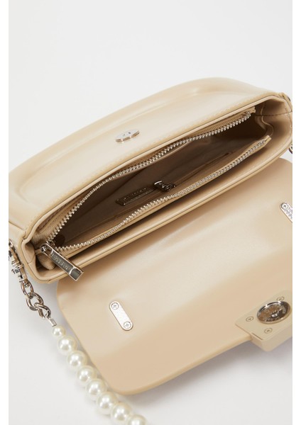 KREM İnci Askılı Omuz Çantası fırsatları