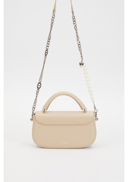 KREM İnci Askılı Omuz Çantası indirimleri