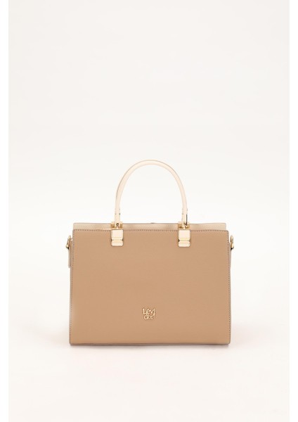 VİZON KREM Çok Gözlü El Çantası