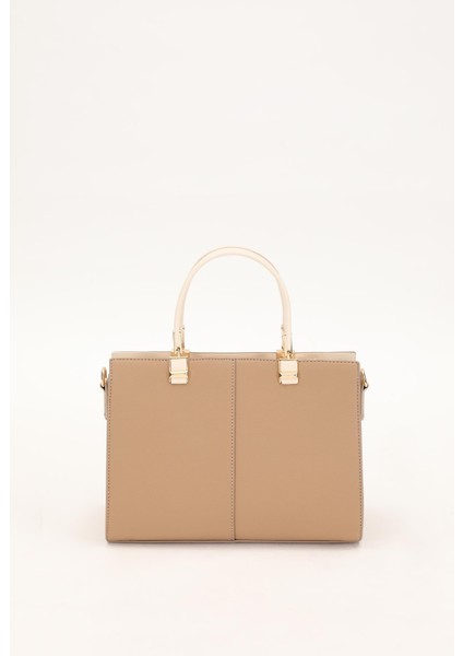 VİZON KREM Çok Gözlü El Çantası indirimleri