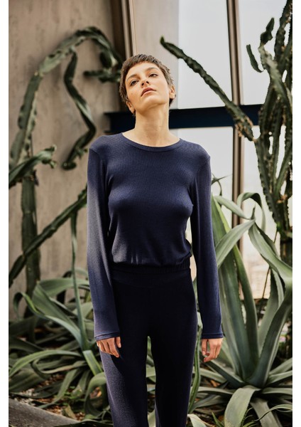 Kadın Viscose Kaşkorse Uzun Kollu T-Shirt fiyatları