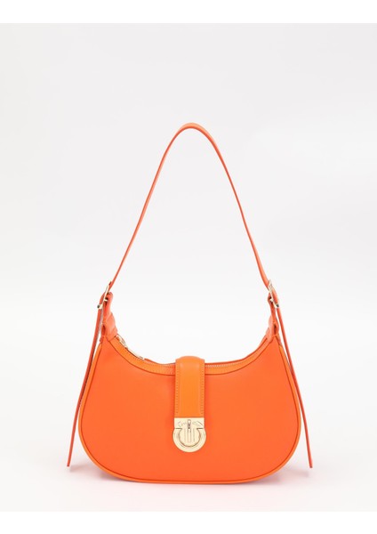 Turuncu Kemer Askılı Omuz Çantası