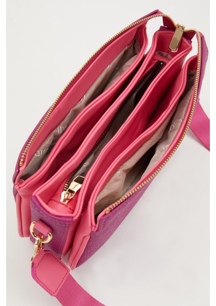 Fuşya Petek Kabartmalı Omuz Çantası fırsatları