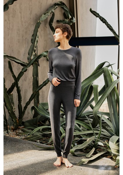 Kadın Viscose Kaşkorse Uzun Kollu T-Shirt modelleri