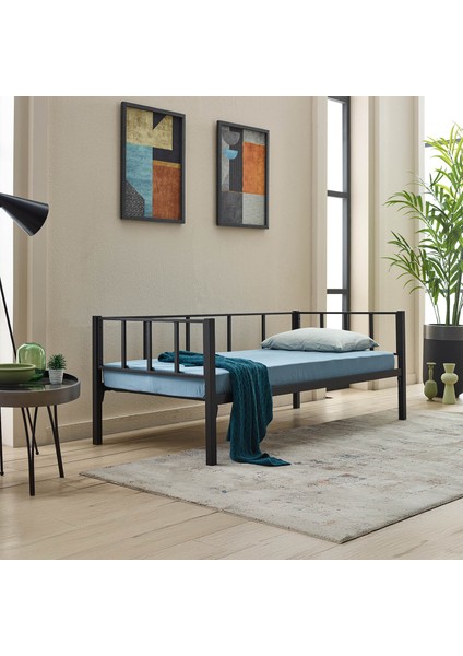 Titan Tek Kişilik Metal Karyola, Daybed, Divan, Sedir 90X190