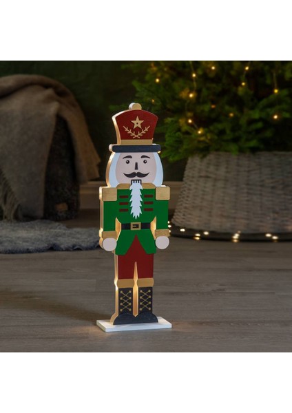 271-90 "nutcracker" Ledli Ahşap Renkli Fındık Kıran 52CM Yüksekliğinde fiyatları