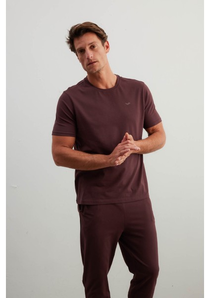 Erkek Pamuklu Kısa Kollu Uzun Pijama Takımı