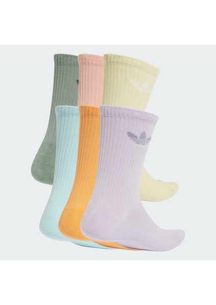 Originals JI9505 Trefoil Cushion Crew Socks 6 Pairs