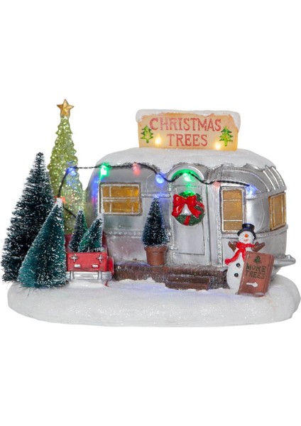 992-43 "merryvılle" Renkli Ledli 17CM Yüksekliğinde 25CM Uzunluğunda Dekoratif Aydınlatma