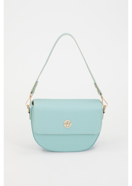 Su Yeşili Çift Askılı Omuz Çantası