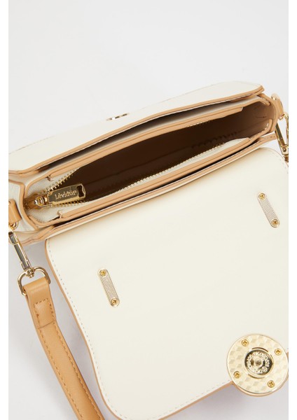 Krem Toka Işlemeli Omuz Çantası indirimleri