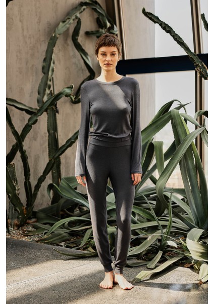 Kadın Viscose Kaşkorse Jogger Pantolon