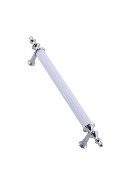 Gündüz Kulp Mobilya Mutfak Dolabı Çekmece Dolap Kulpları Kapak Kulpu Kulbu Beyaz Krom 96 mm
