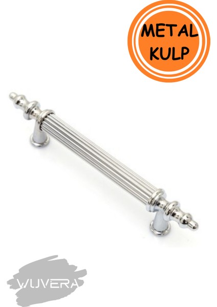 Gündüz Kulp Mobilya Mutfak Dolabı Çekmece Dolap Kulpları Kapak Kulpu Kulbu Krom 96 mm