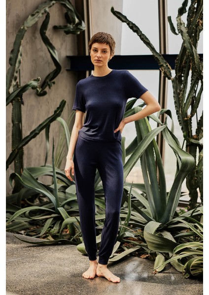 Kadın Viscose Kaşkorse Kısa Kollu T-Shirt modelleri