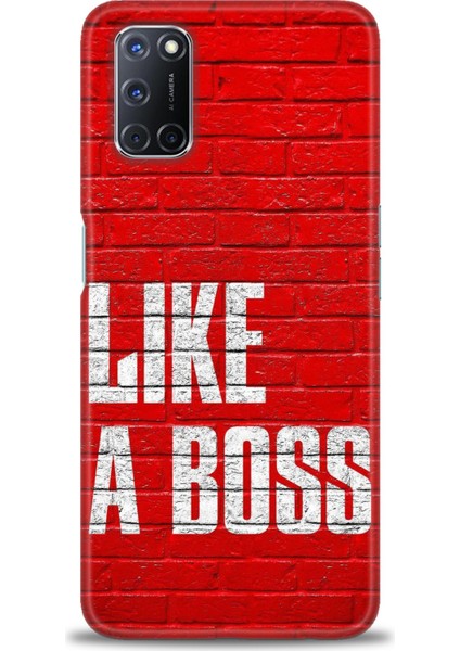 Oppo A92 Kılıf Hd Baskılı - Like A Boss + 9h Nano Ekran Koruyucu