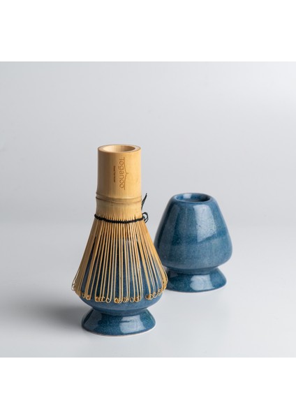 Bambu Whisk Tutucu Seramik Matcha Çayı Çırpıcı Tutacağı Mavi fiyatları